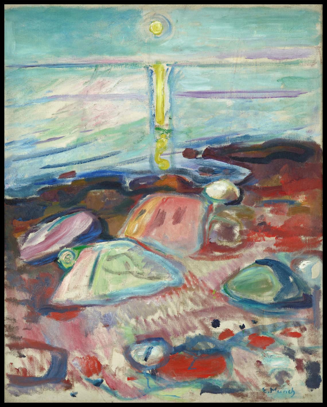 Clair de lune sur la plage