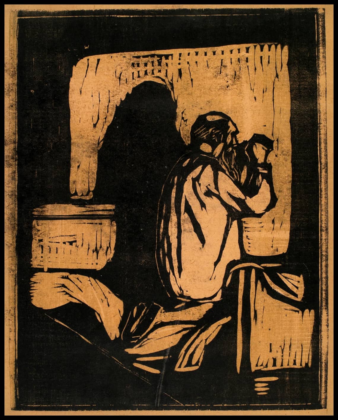 Le vieil homme qui prie