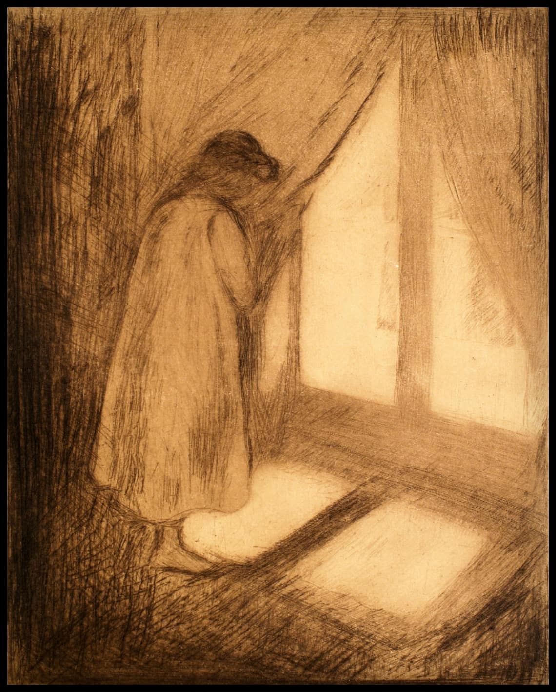 La fille à la fenêtre