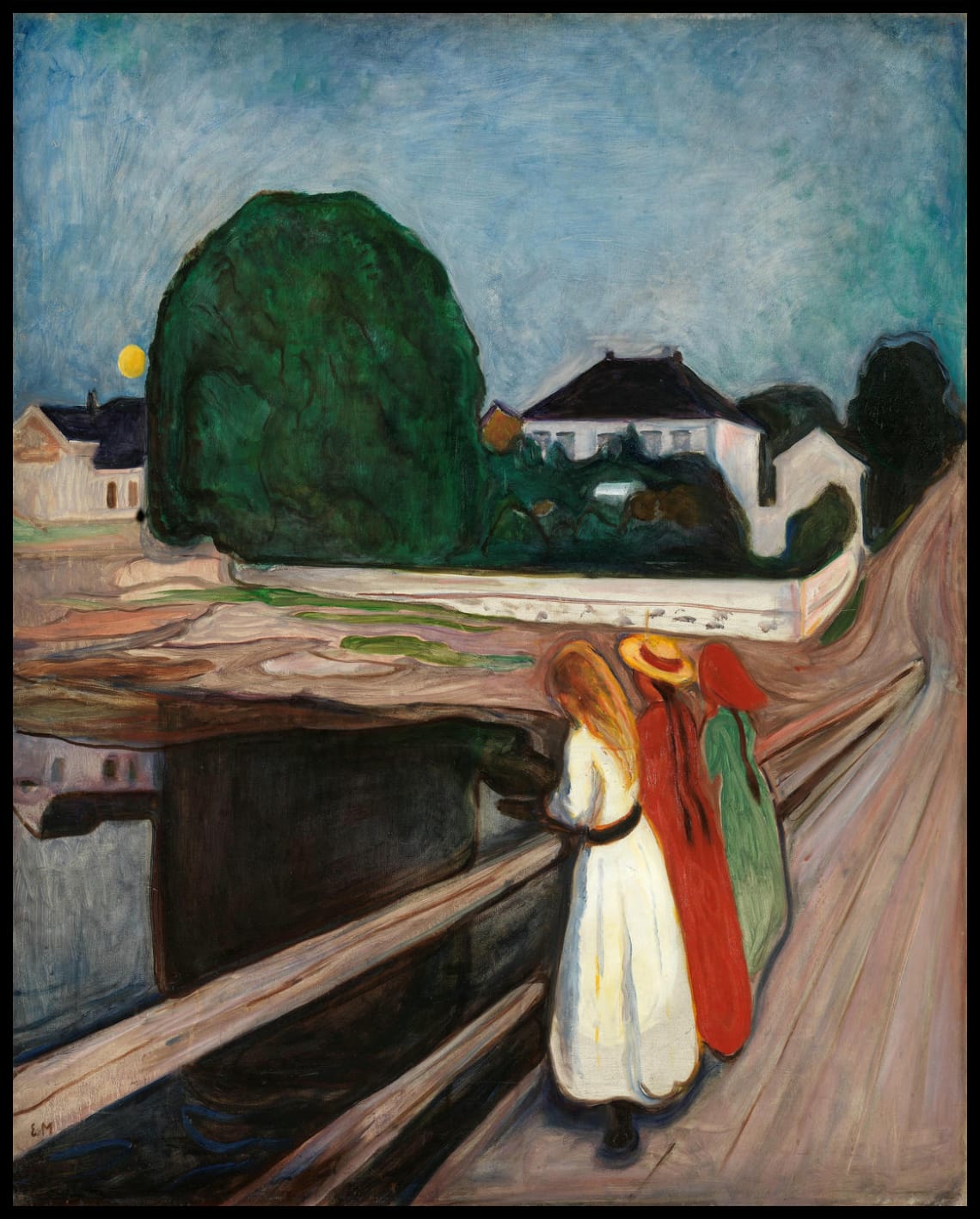 Jeune fille sur le pont 1901