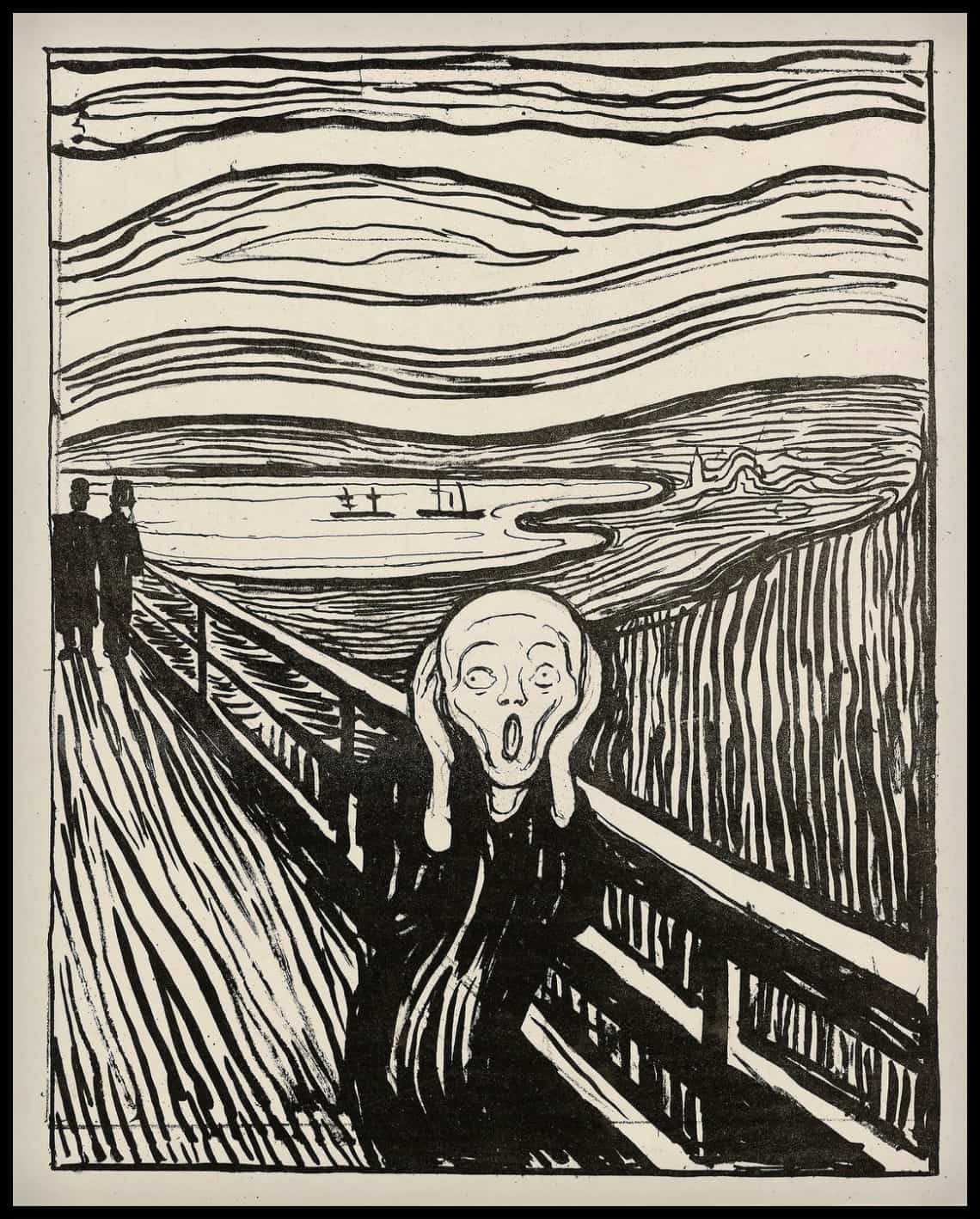 Le cri (gravure sur bois)
