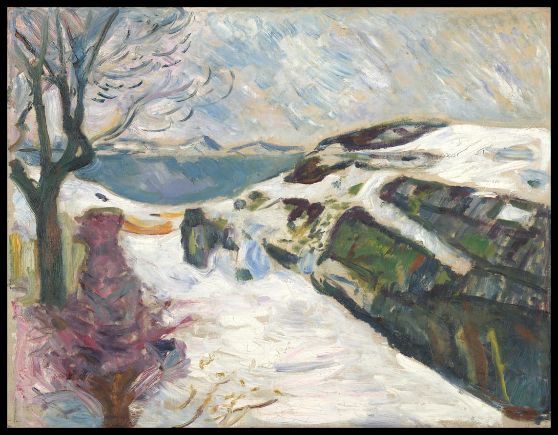 Paysage d'hiver de Kragerø