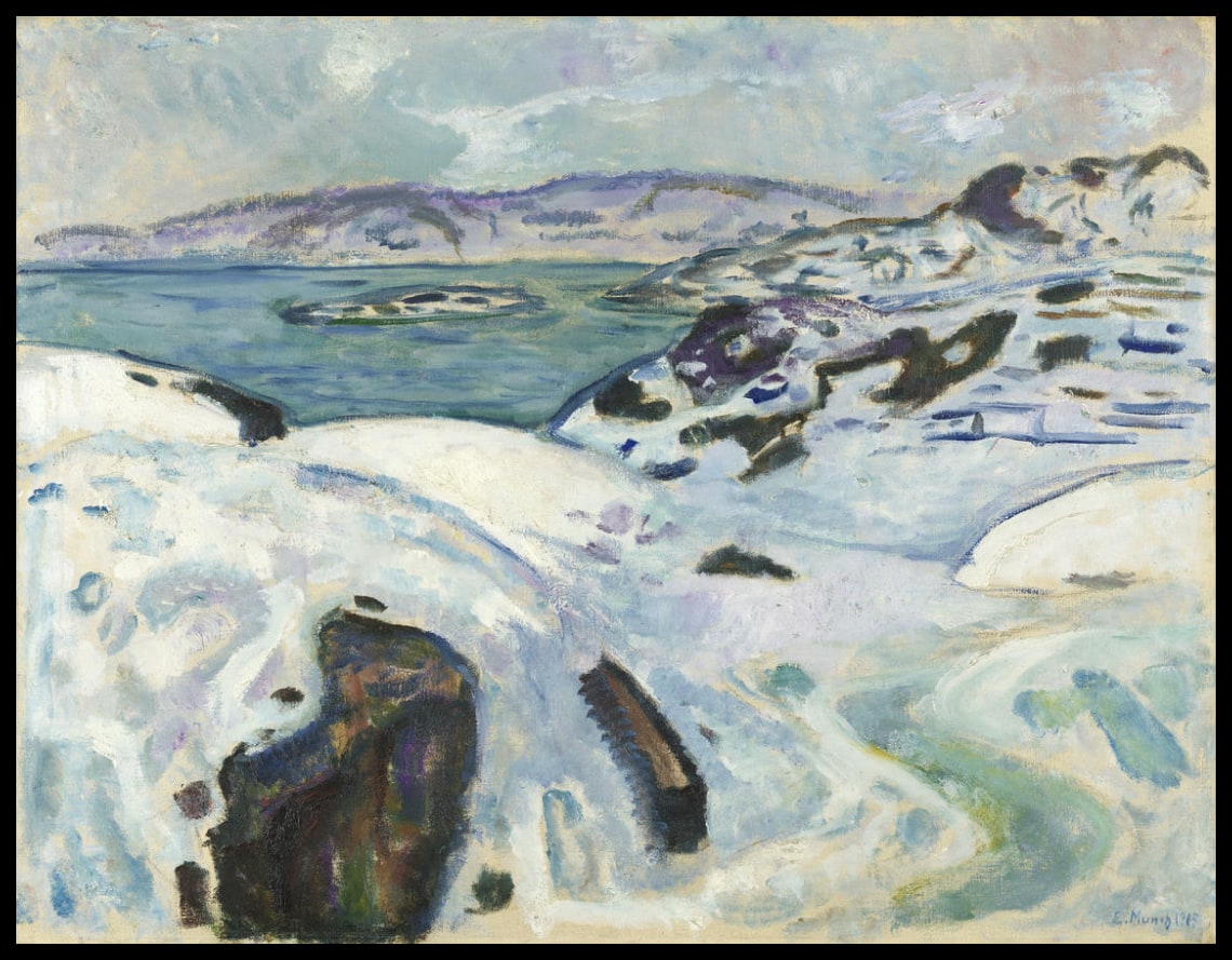 L'hiver sur le Fiord