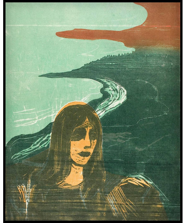 Woman's Head against the Shore