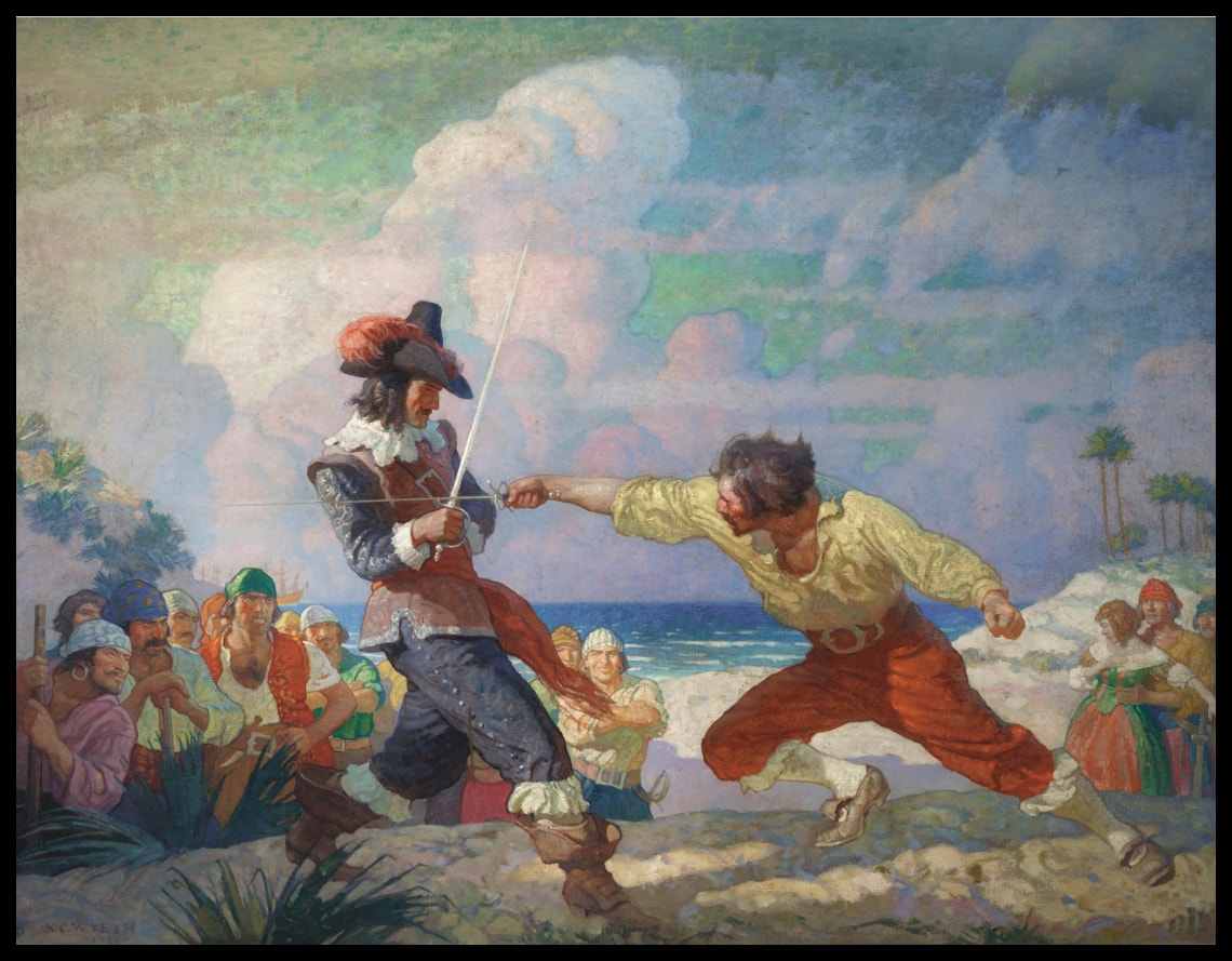 Le duel sur la plage