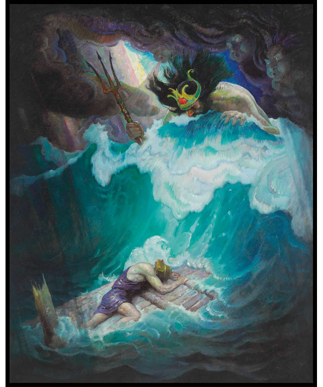 The Raft of Odysseus (Neptune Battles with Odysseus)