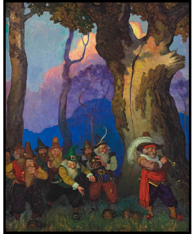 ...Though these folks were evidently amusing themselves, yet they maintained the gravest faces, the most mysterious silence...