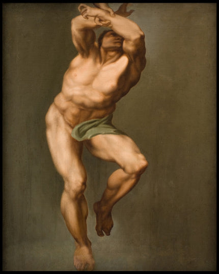Male Figure. After Michelangelo's Last Judgement in the Sistine Chapel
