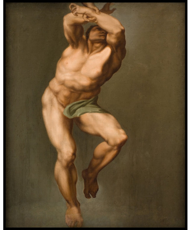 Male Figure. After Michelangelo's Last Judgement in the Sistine Chapel