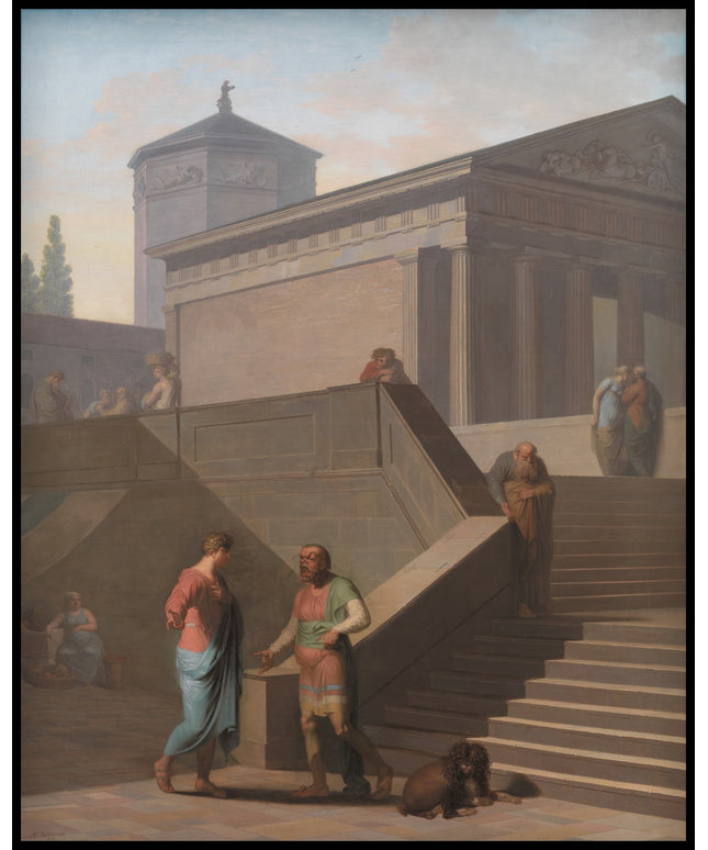 Pamphilius and his sevant Davus. From Terence´s Andria