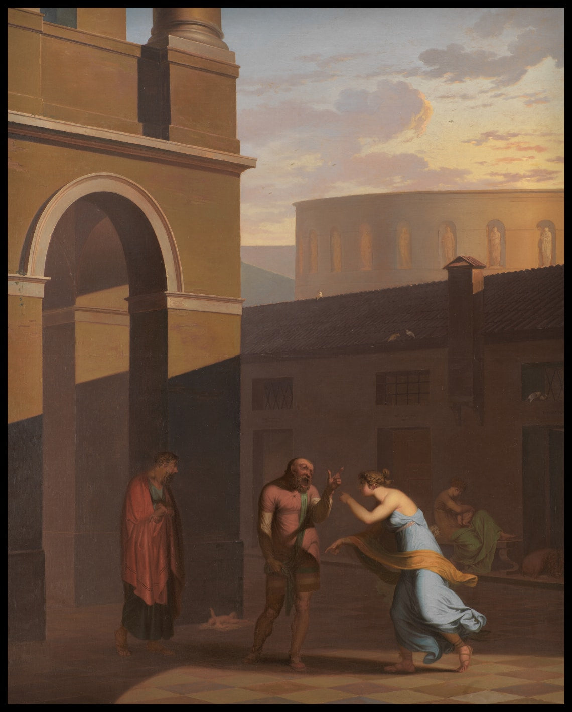 The Slave Davus and the Maid Mysis. From Terence's Andria.
