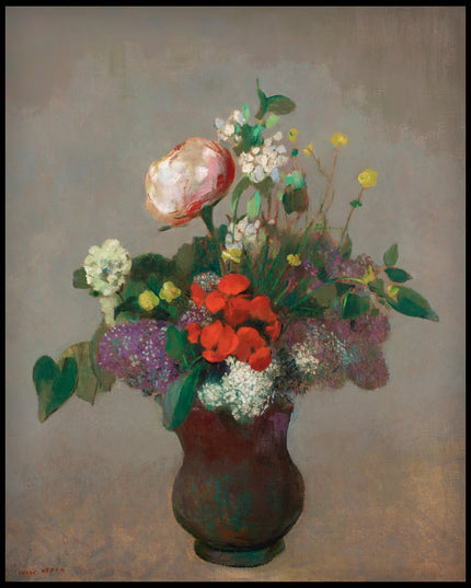 Pivoine, géranium et lilas