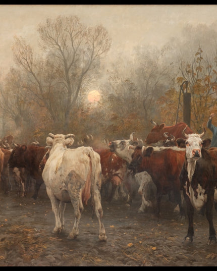 Driving Cows out of the Cowhouse