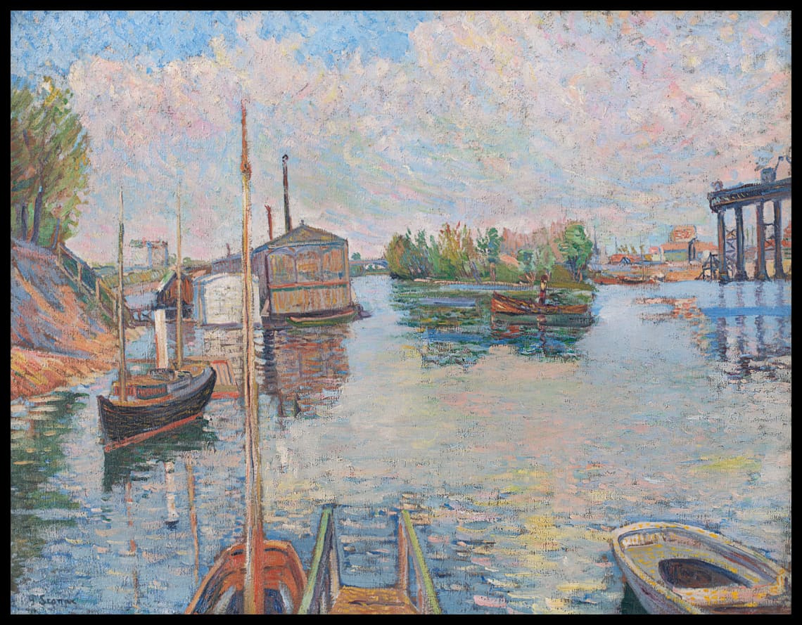 Bateaux, Ponton des bains (Opus no. 96) (recto)