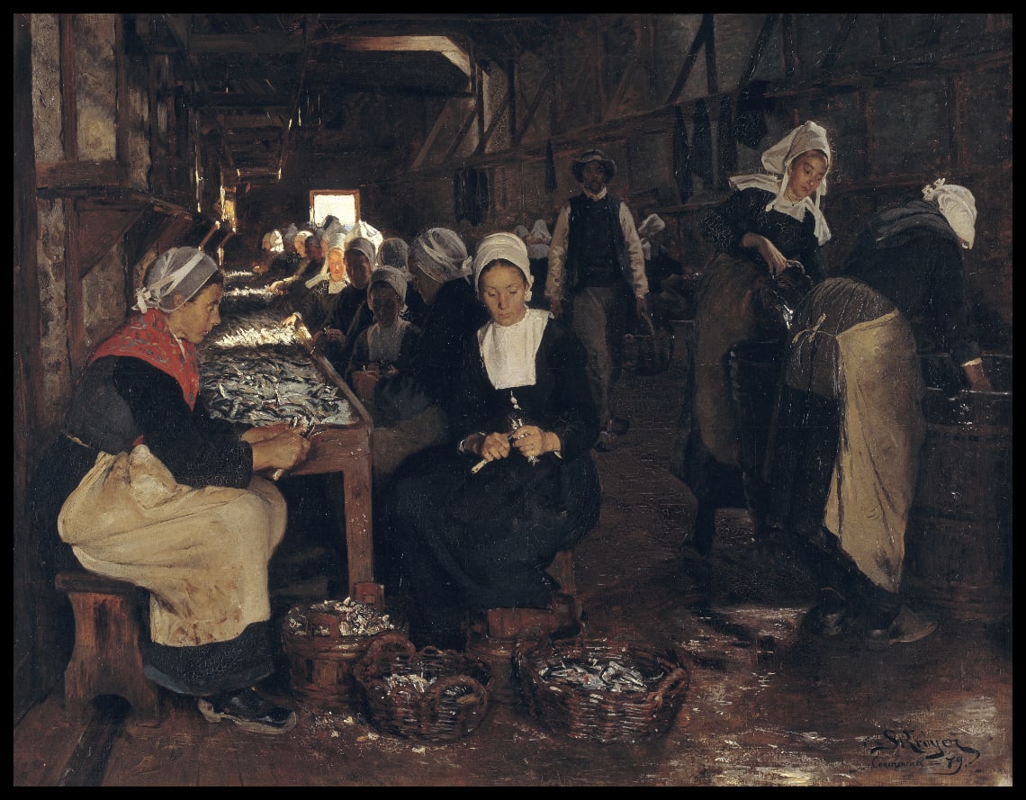 A Sardine Curing and Packing Establishment in Concarneau