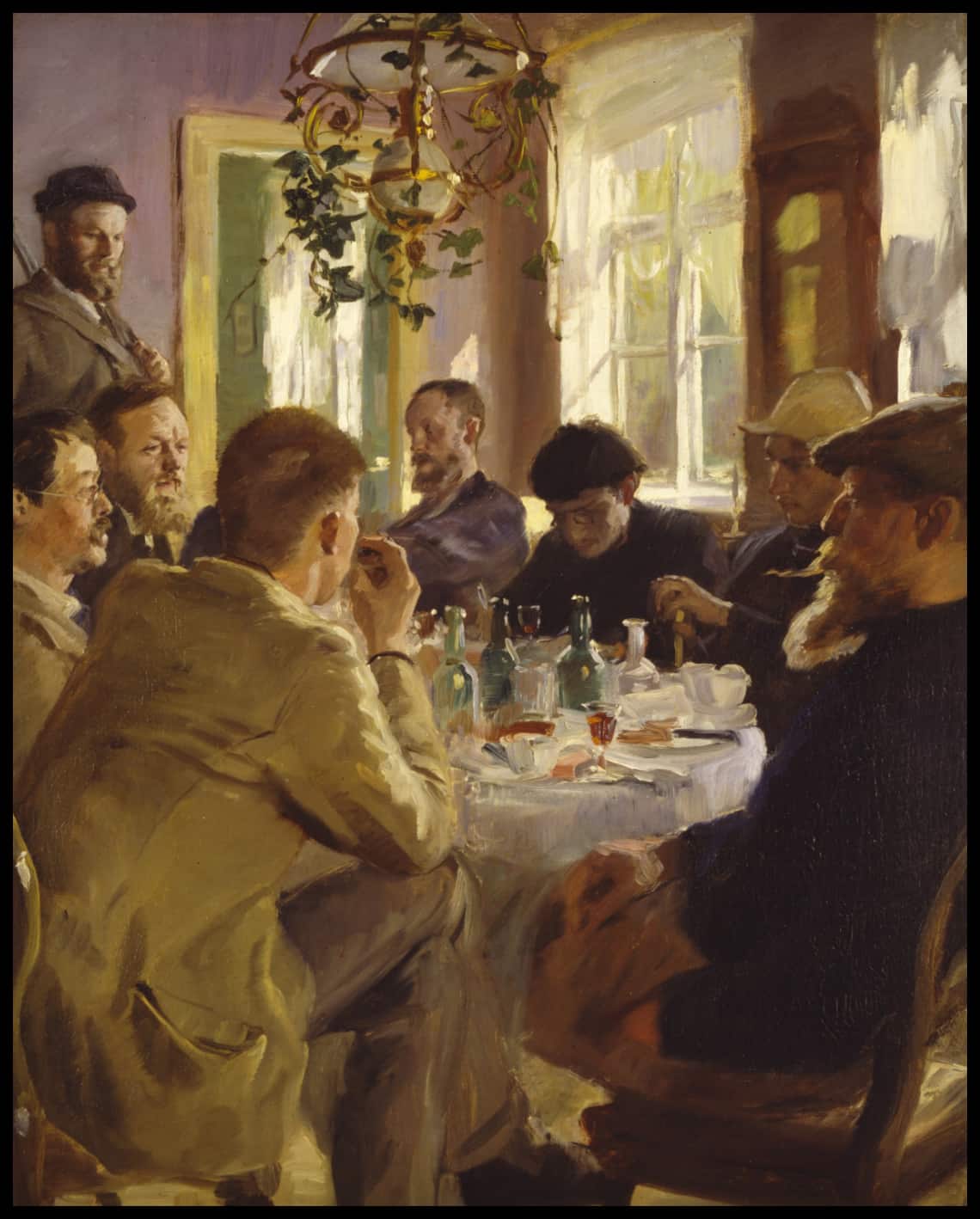 Artists' luncheon at Brøndum's Hotel