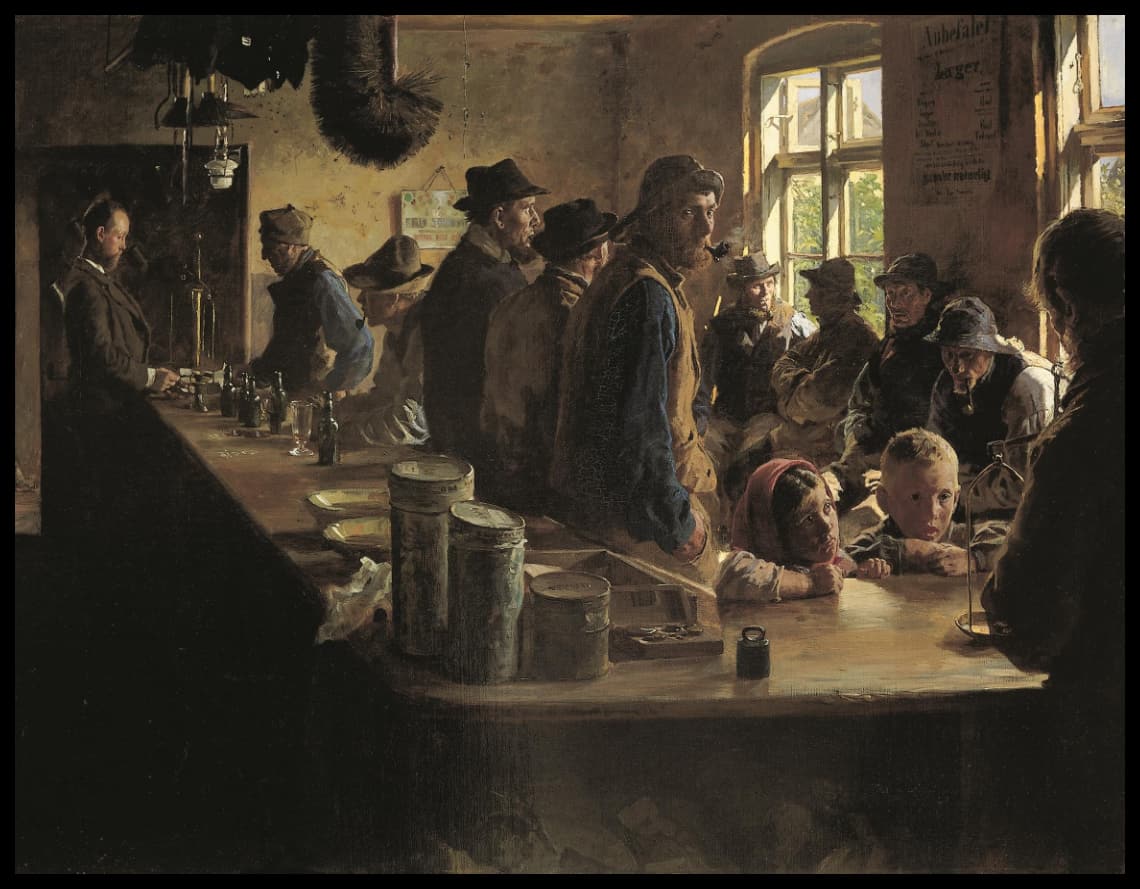 A the victualler's when there is no fishing