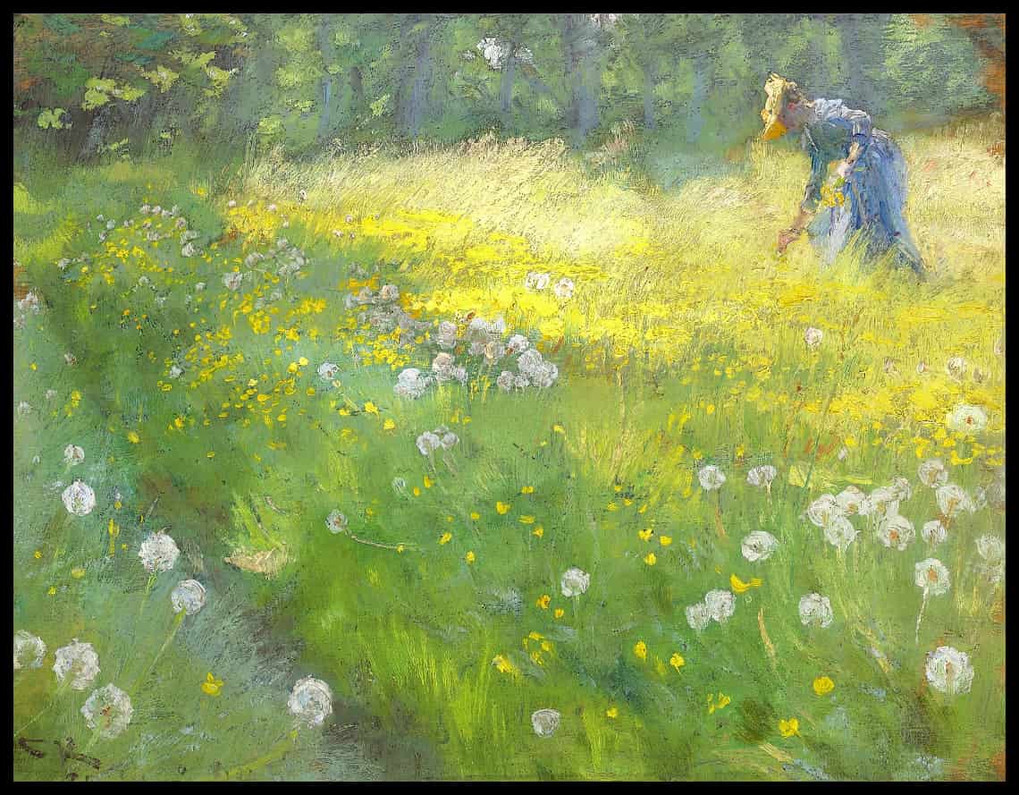 Fru Marie Krøyer i Haven paa Skagen
