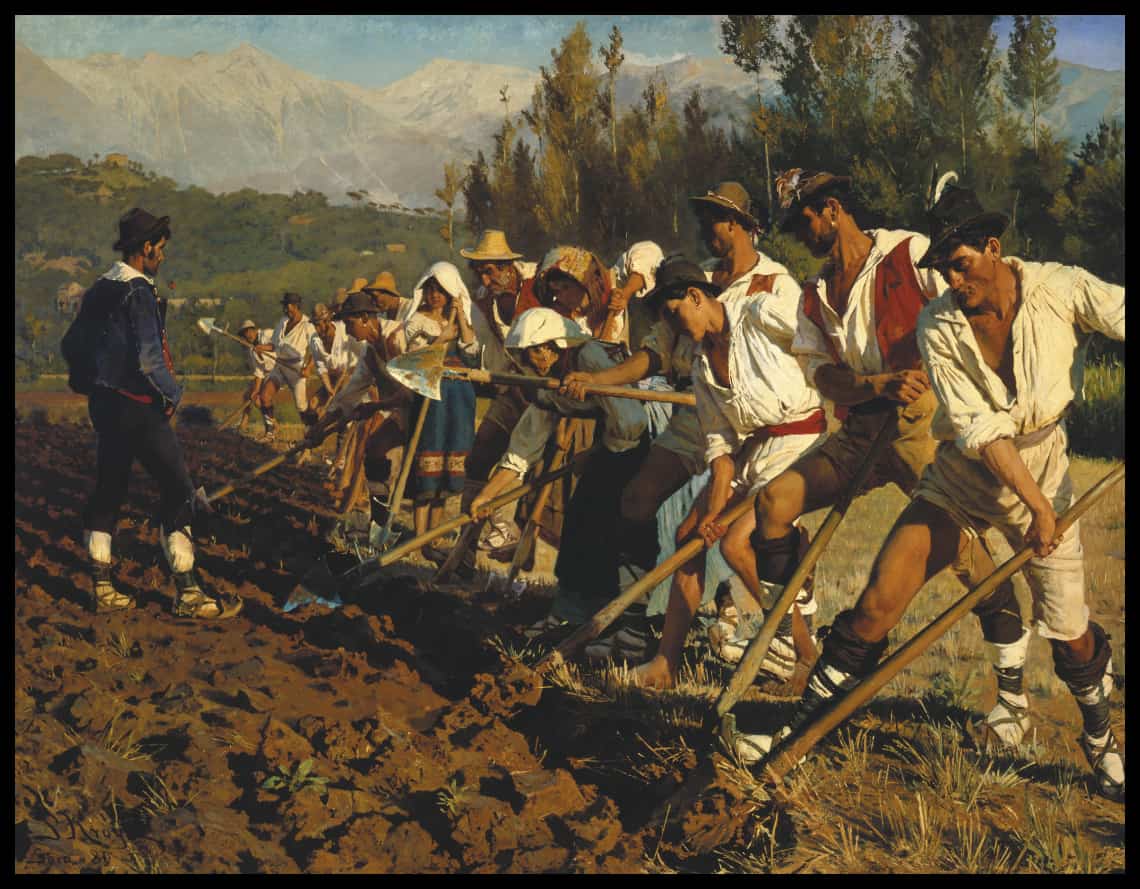 Italienske markarbejdere. Abruzzerne