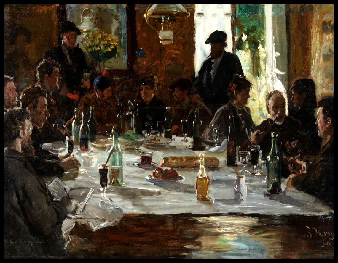 Kunstnerfrokost i Cernay-la-Ville