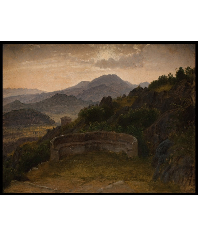 Landscape near Subiaco. Sunset