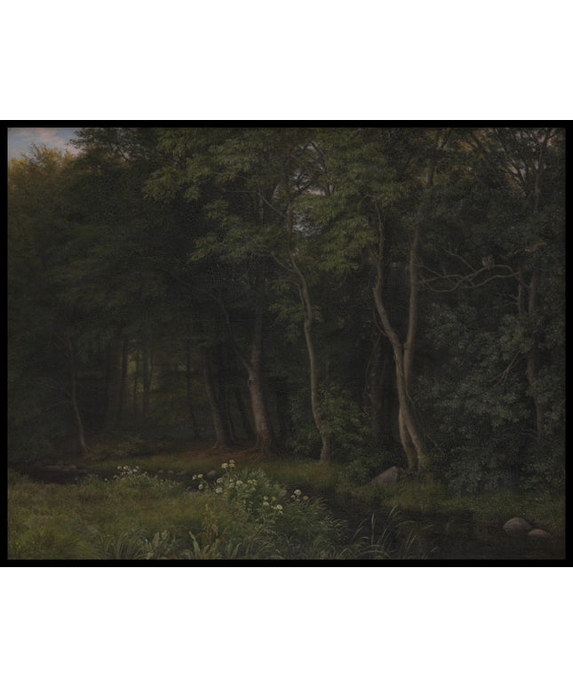 Twilight Setting in a Wood near Iselingen Manor, Zealand