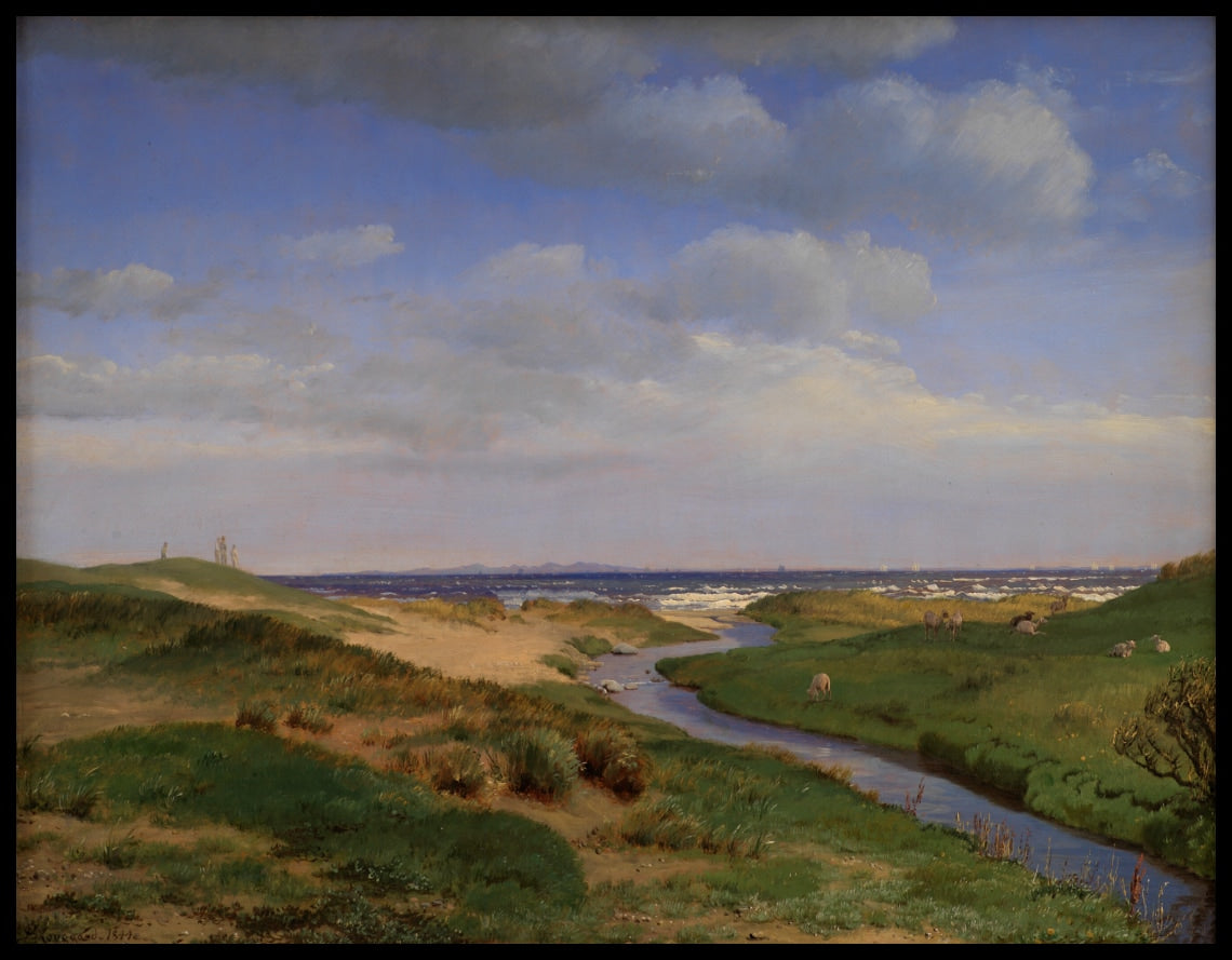 Vue de la côte nord de la Zélande à Dronningmølle