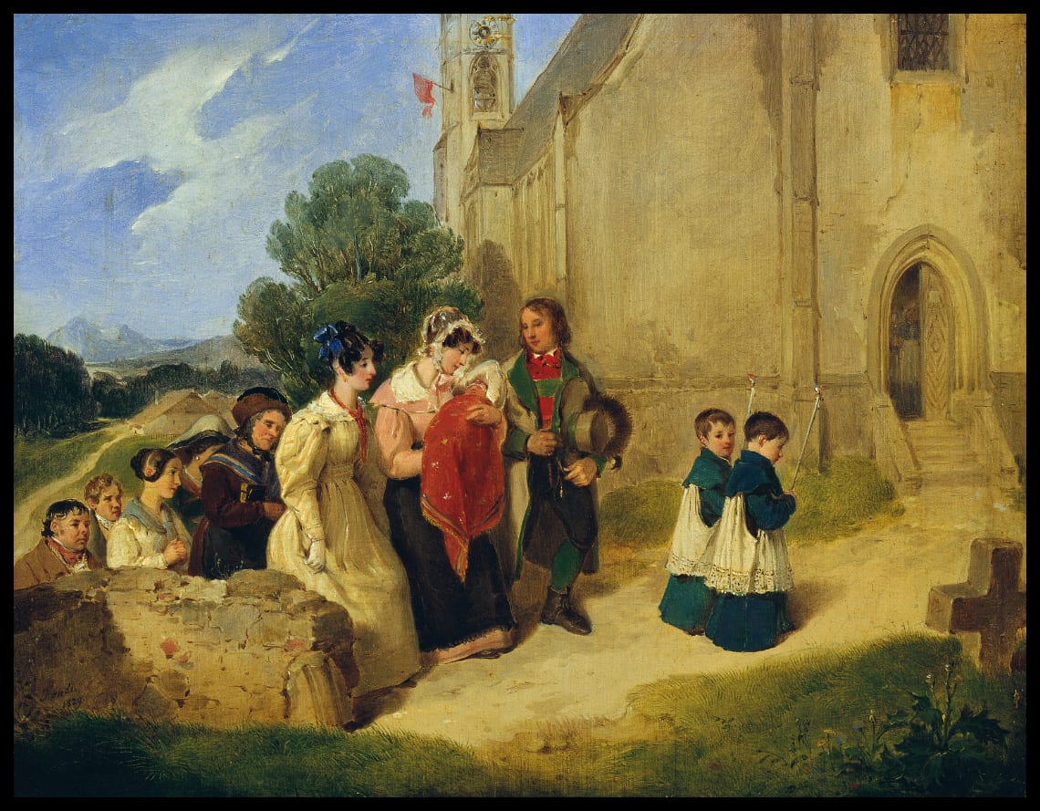 The baptismal procession