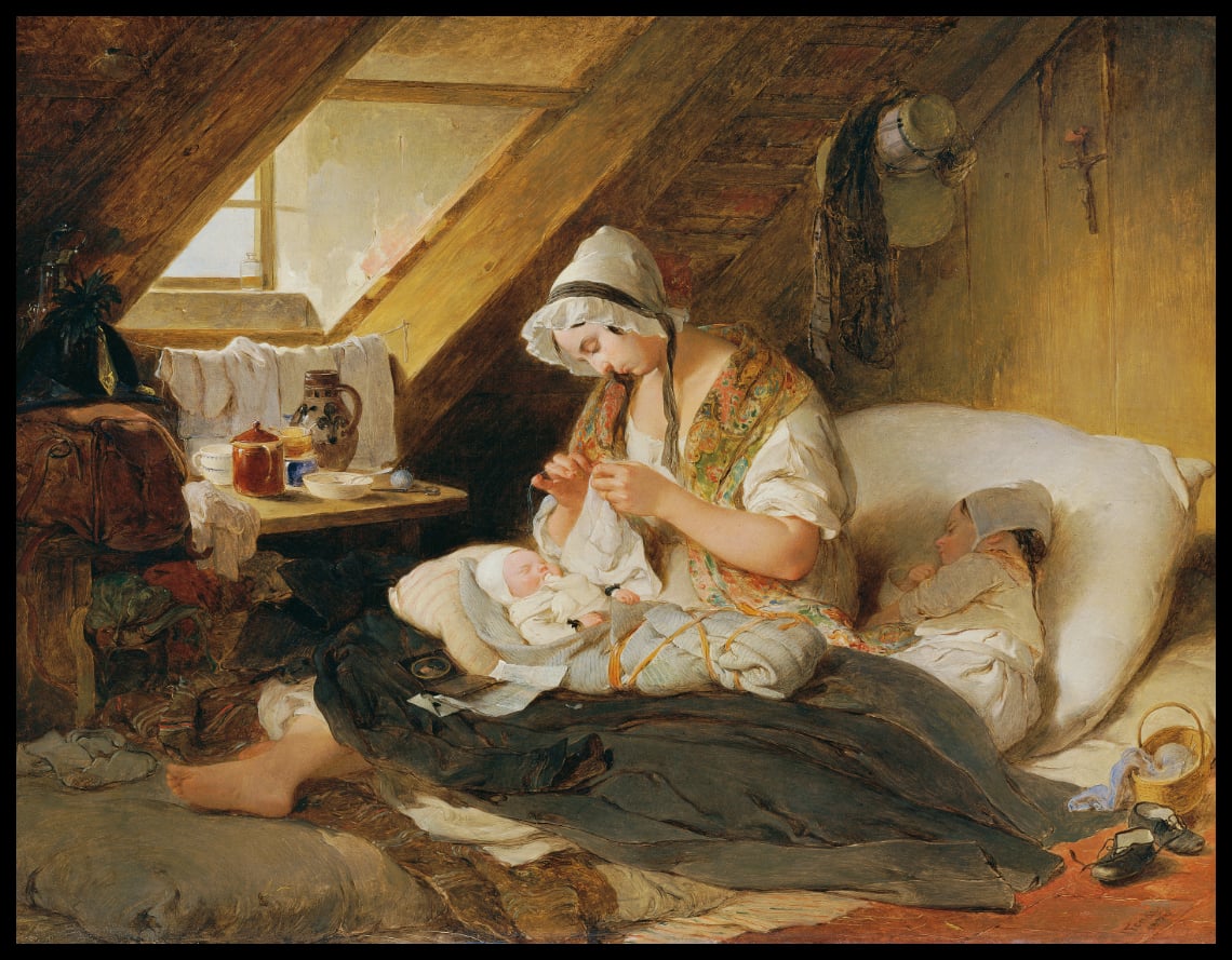 The poor officer's widow