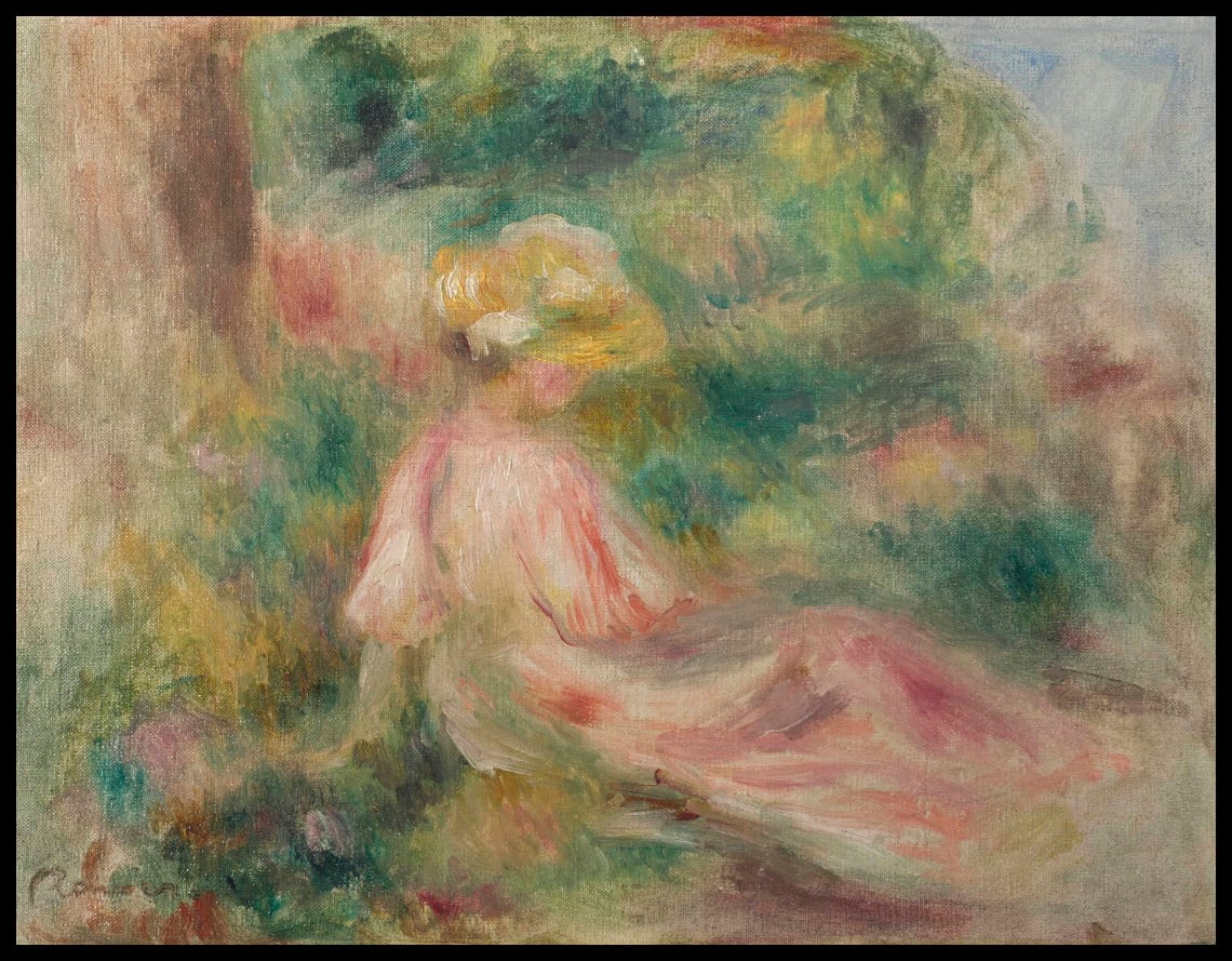 Jeune fille dans un pré