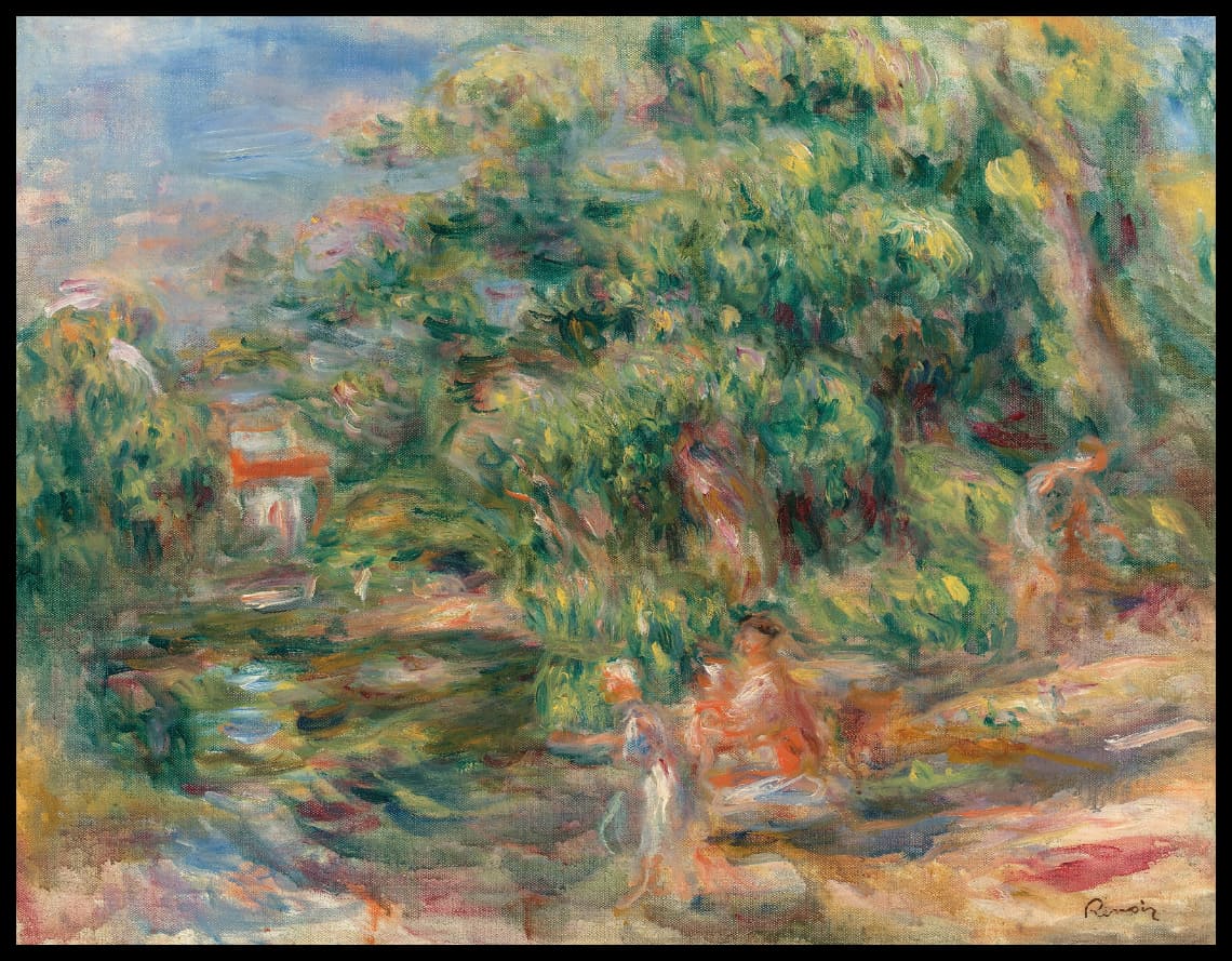Lavandières au bord du Loup