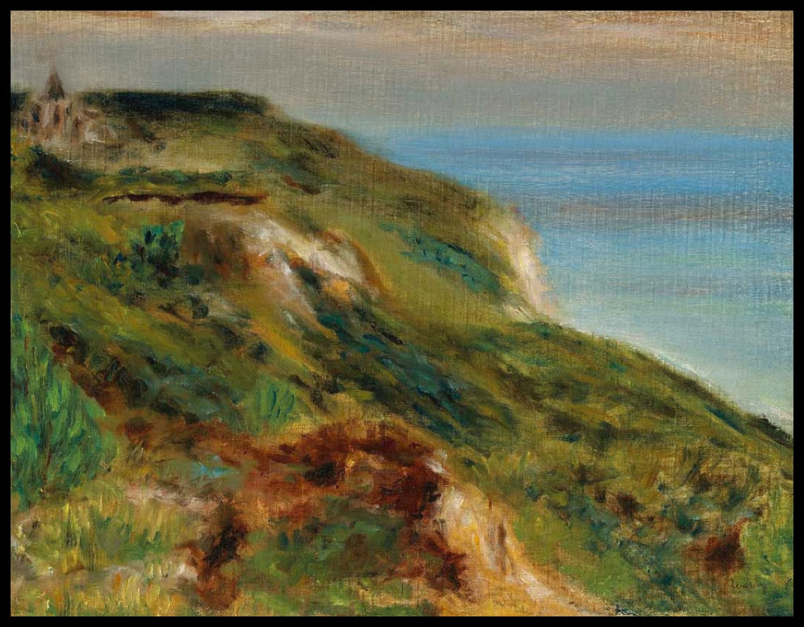 L'église de Varengeville et les falaises