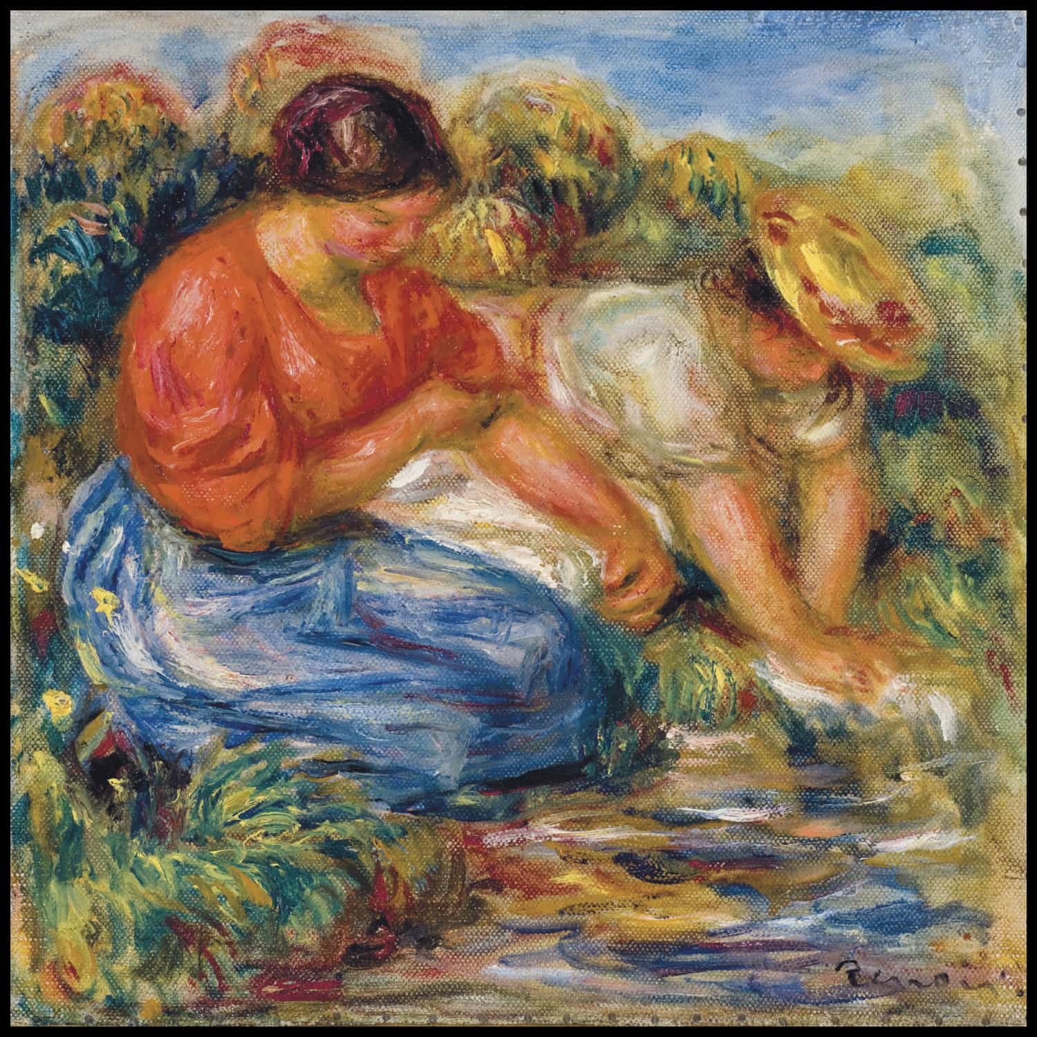 Les petites laveuses à Cagnes