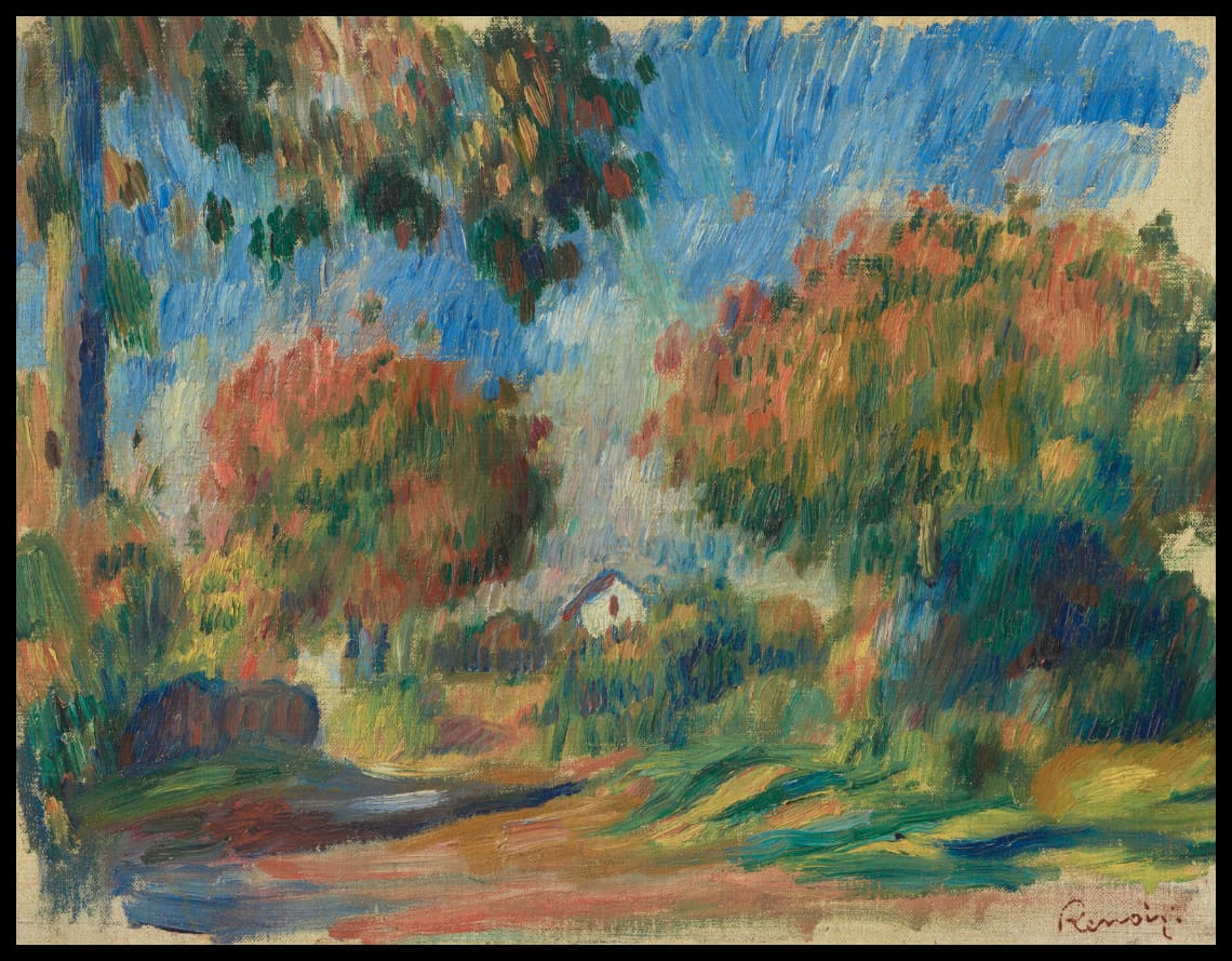 Maison dans un paysage