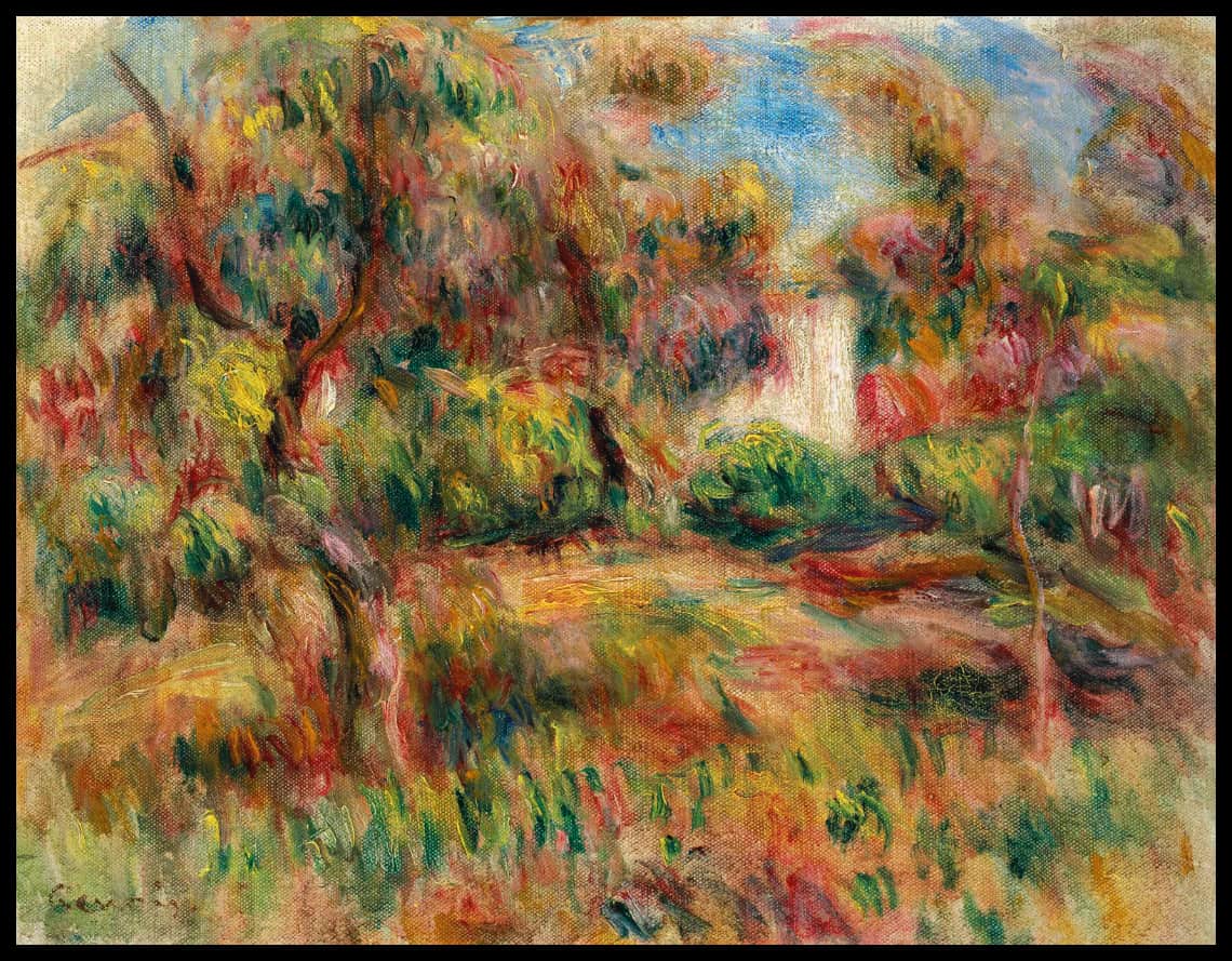 Paysage à la cabane