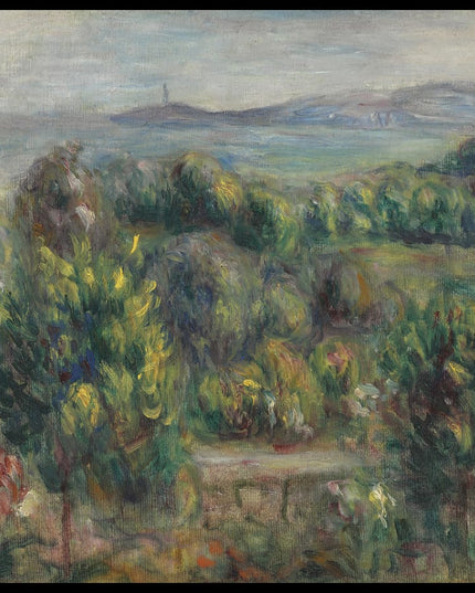 Paysage, arbre jaune