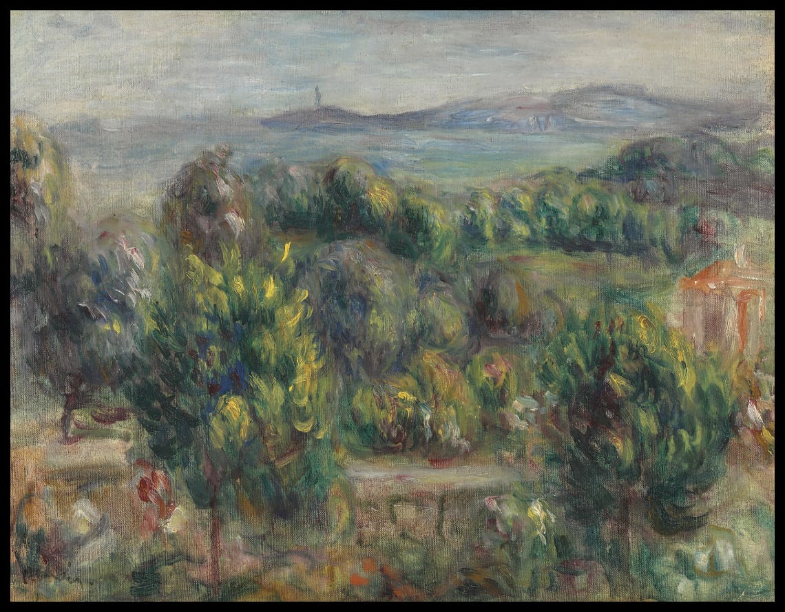 Paysage, arbre jaune