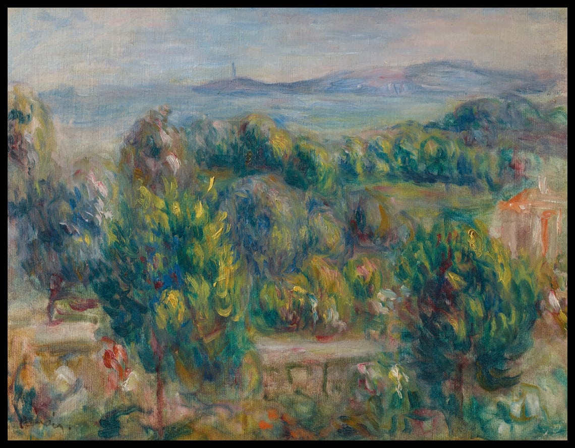 Paysage du Midi avec vue sur la mer