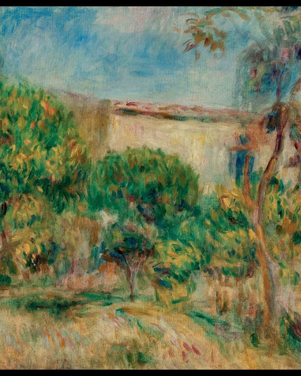 Paysage, la maison vue de la ferme