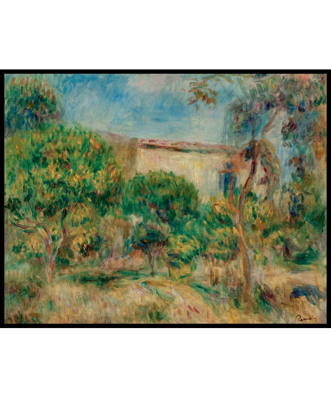 Paysage, la maison vue de la ferme