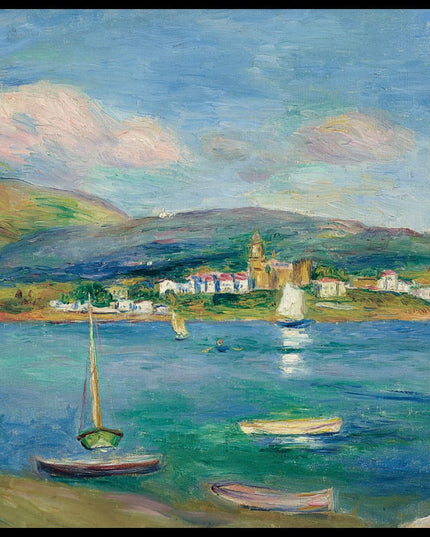 Port de pêche, Vue de Fontarabie depuis Hendaye