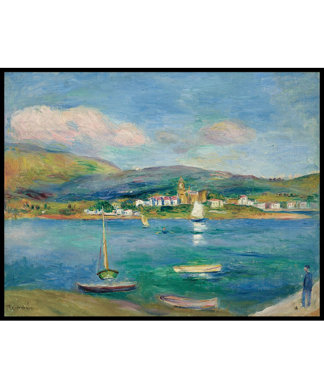 Port de pêche, Vue de Fontarabie depuis Hendaye