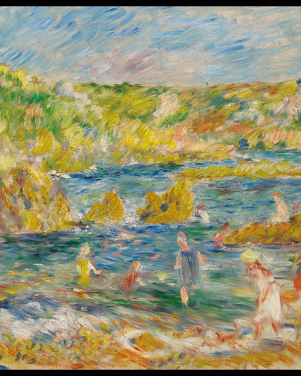 Rochers de Guernesey avec personnages