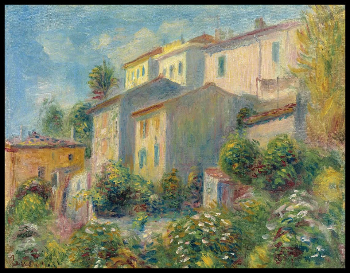 Vue de la Poste à Cagnes