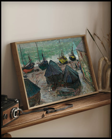 Boats on the Beach at Etretat