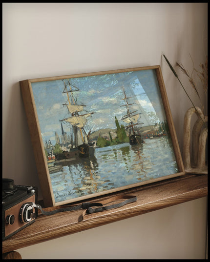 Ships Riding on the Seine at Rouen