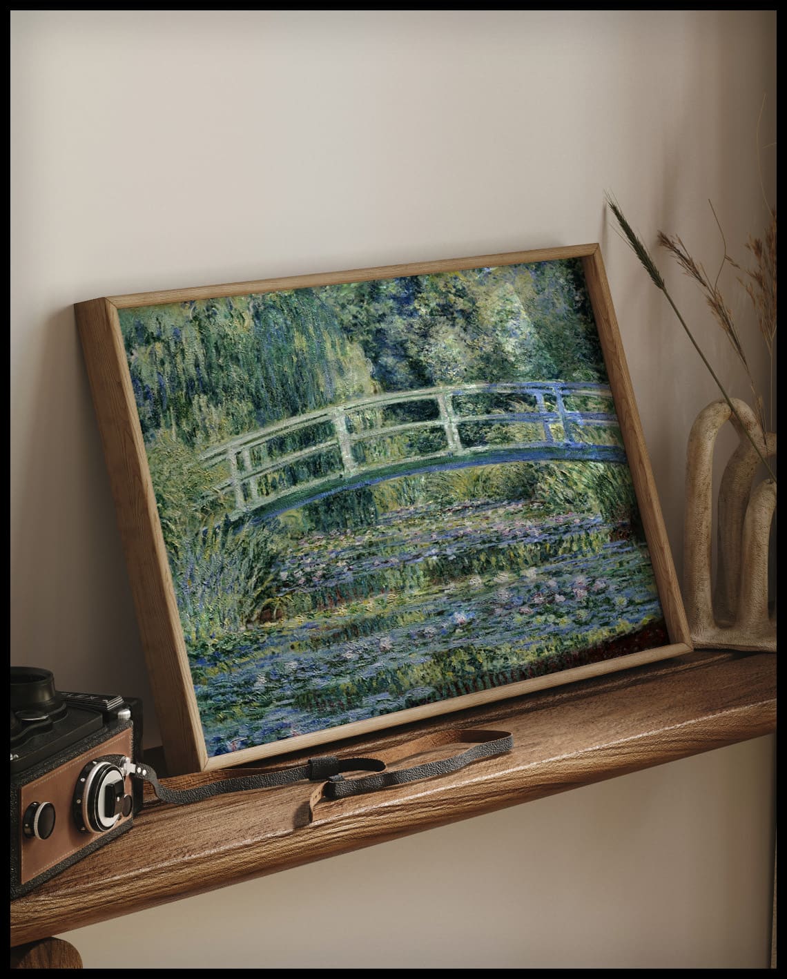 Water Lilies and Japanese Bridge