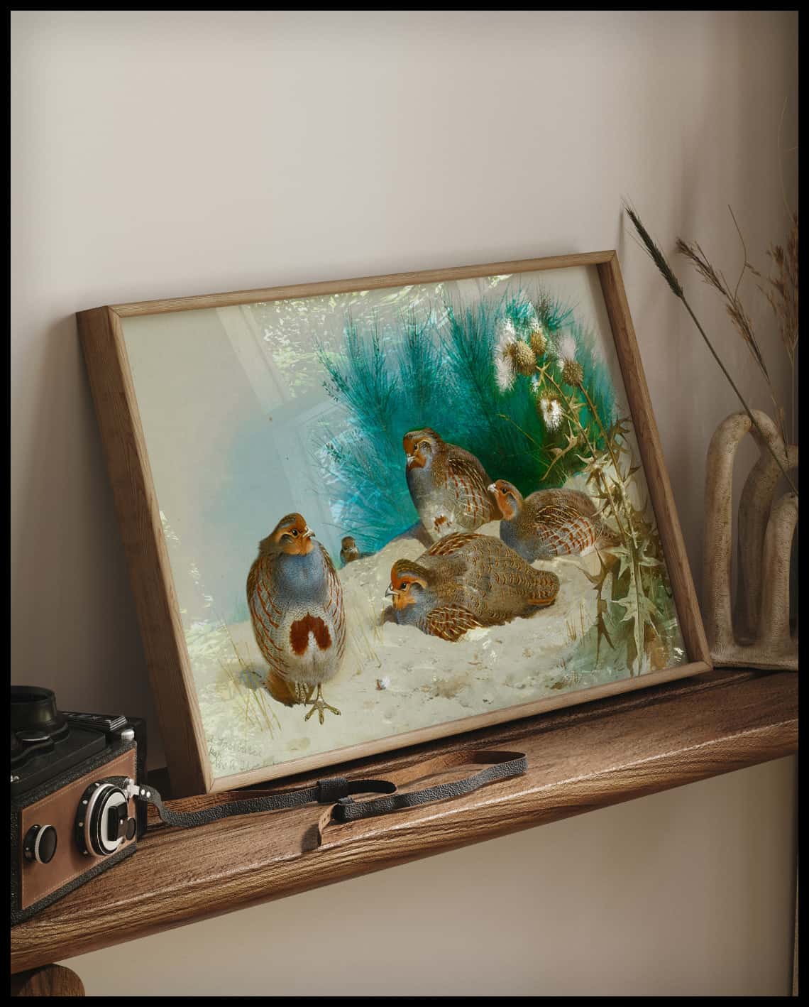 Rebhühner Poster