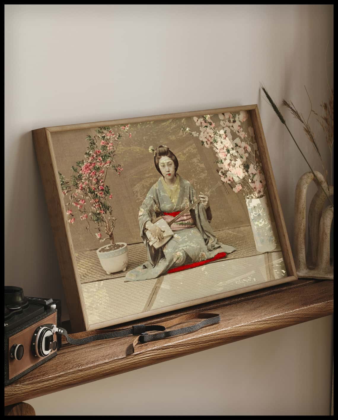 Geisha Playing Samisen