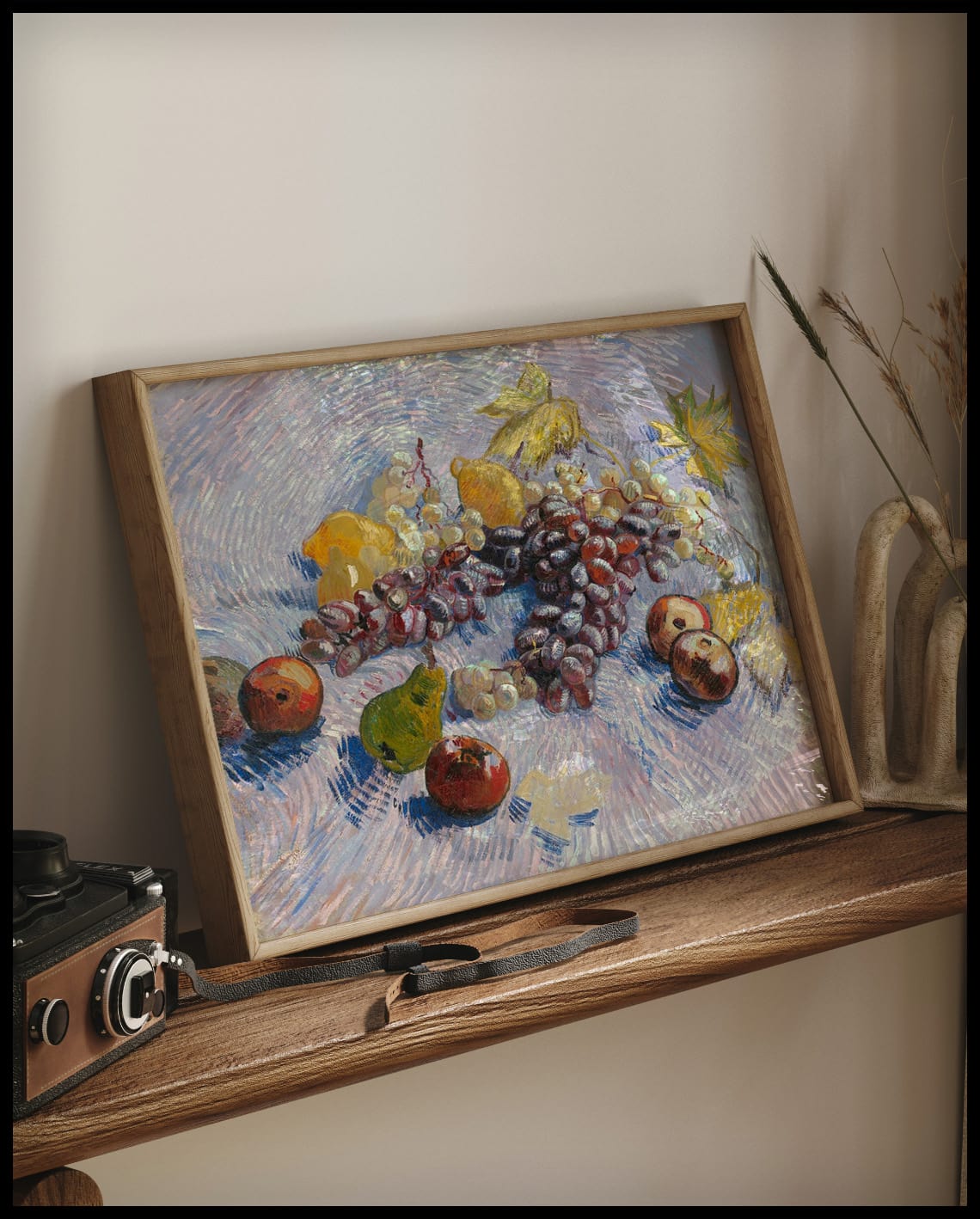 Grapes, Lemons, Pears, and Apples